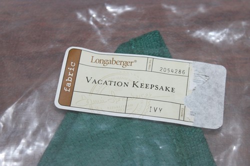 NEW Longaberger Ivy Vacation Keepsake Basket Liner Only - Picture 3 of 4