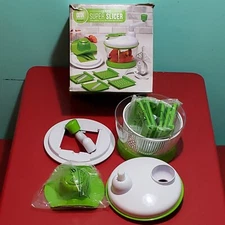 COOK WORKS 13 Piece Super Slicer Chop, Julienne, Grate, Slice, Shred Open Box.  