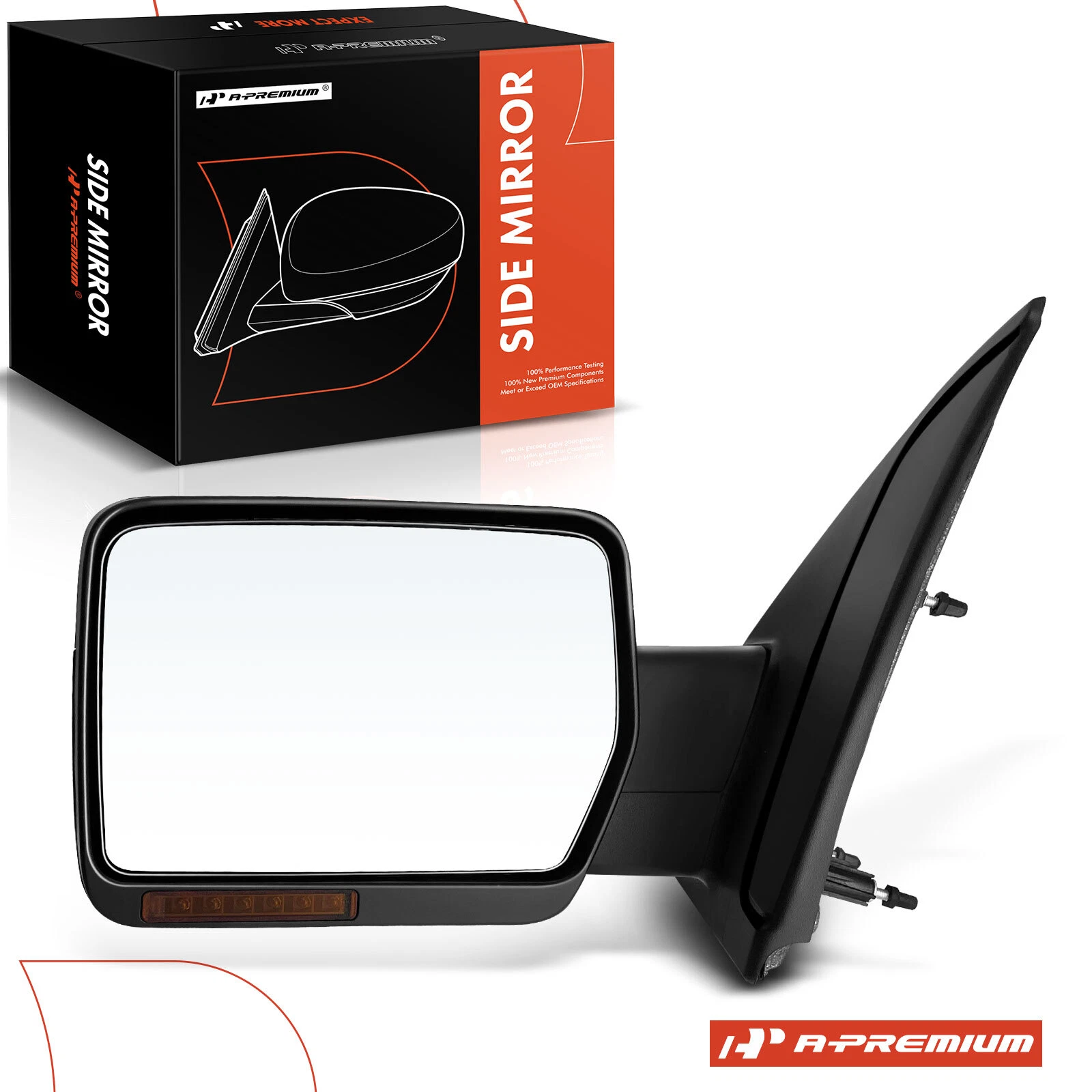 A-Premium Driver Power Mirror Manual Fold Signal Heated for Ford F-150 2009-2010