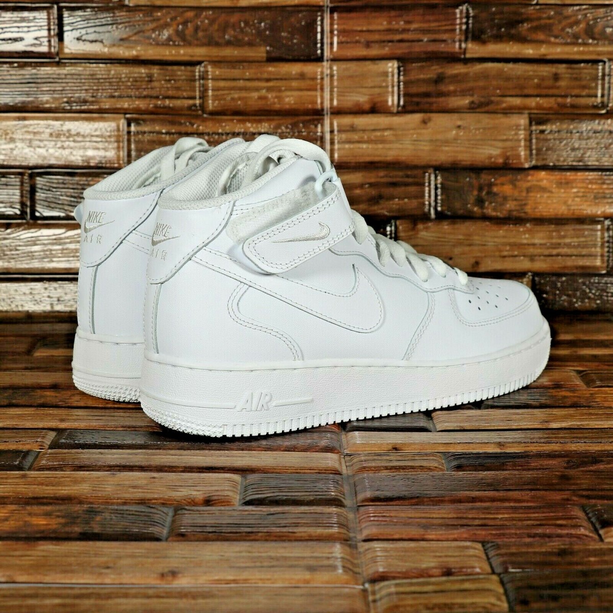 Nike Air Force 1 07 Mid Triple White Women Casual Shoes Sneakers