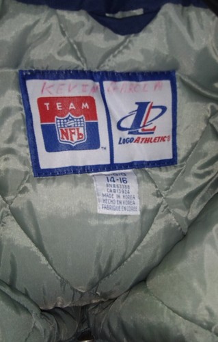 Boys Dallas Cowboys Pullover Jacket LARGE 14/16 Hoodie Puffer Logo Athletic VTG - Picture 2 of 9