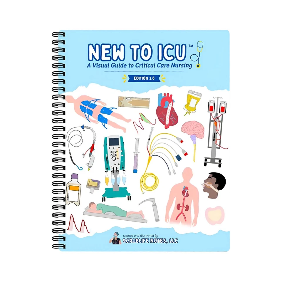 2Books Set New to ICU 2.0: A Visual To Critical Care Nursing 2nd Scrublife Notes - Image 3 of 4