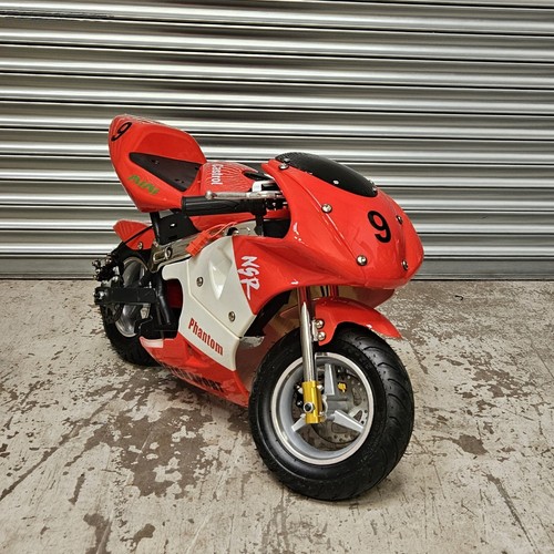 350W 24Volt 12Ah Elektro Mini Motorrad Rennrad rot Ariabikes.com, AriaBikes - Bild 5 von 8