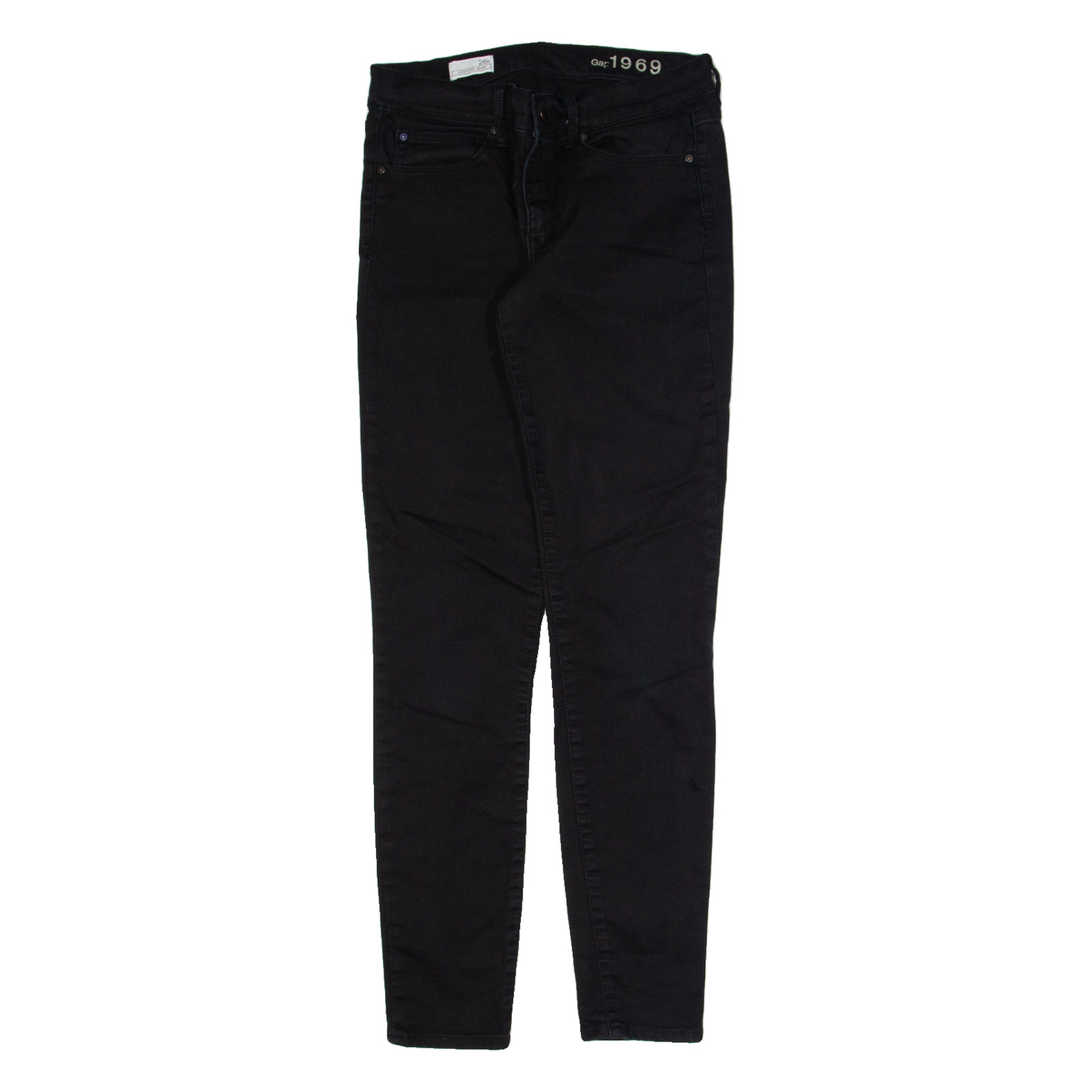 GAP Womens Jeans Black Slim Skinny W26 L29