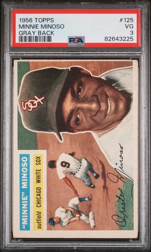 1956 Minnie Minoso [Gray Back] #125