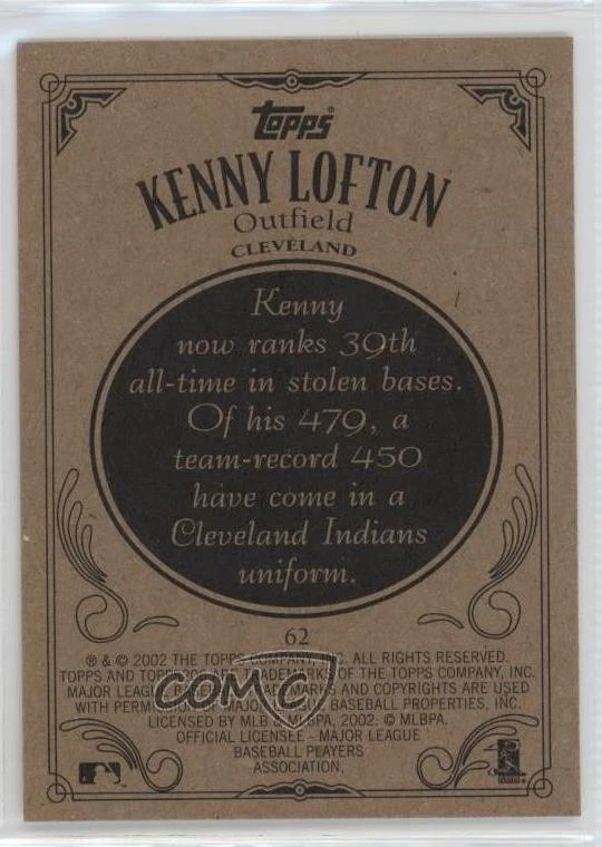 2002 Topps 206 Kenny Lofton #62 - Image 2 of 2