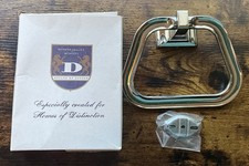 Vintage New DONNER Royal Chrome Towel Ring 586 Standard Size Self Aligning NIB