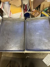 Vintage Thunder Group Aluminum Baking Tray Sheet Pan Lot Of 2 17 X 13 ALSP1813