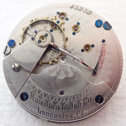 ANTIQUE 18s HAMILTON GRADE 929 15 JEWEL 15j HUNTER POCKET WATCH MOVEMENT