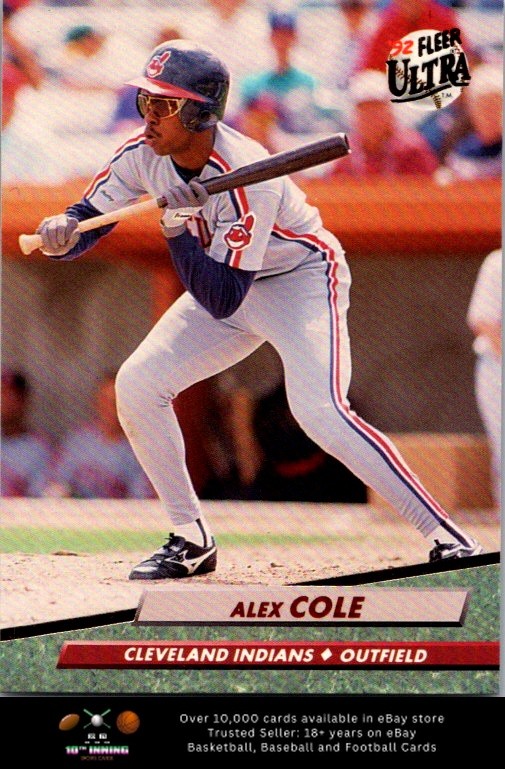 1992 Ultra BASEBALL #345 Alex Cole