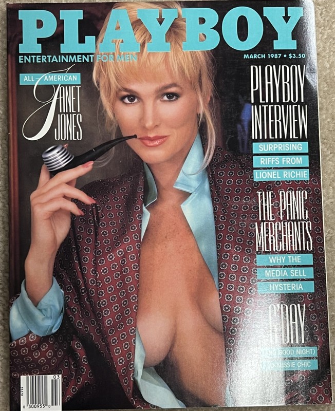 Playboy Magazine March 1987 - Janet Jones, Lionel Richie, Marina Baker