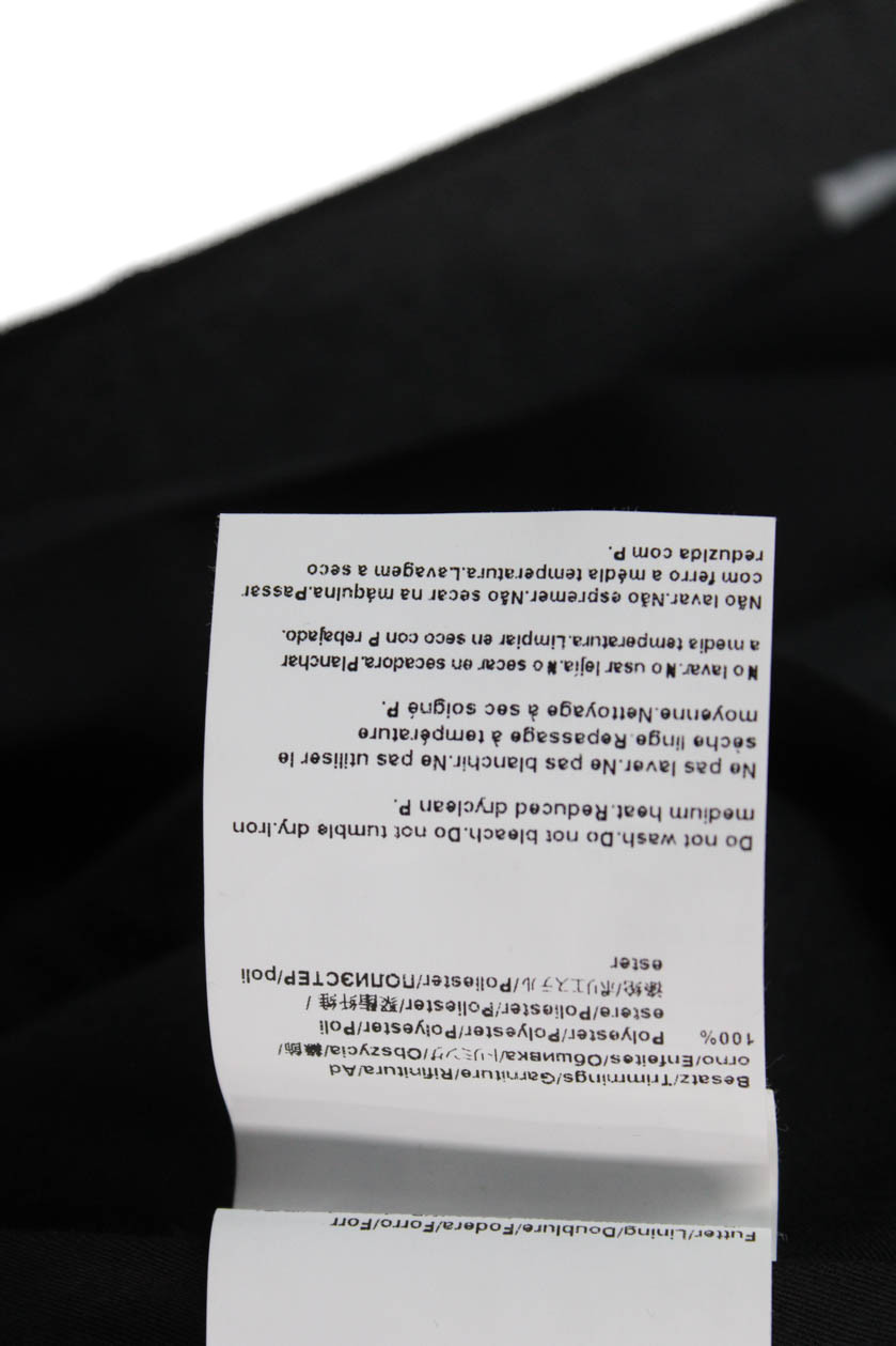 Boss Hugo Boss Mens Slim Leg Creased Herwi Dress Pants Black Wool Size 40 thumbnail 7