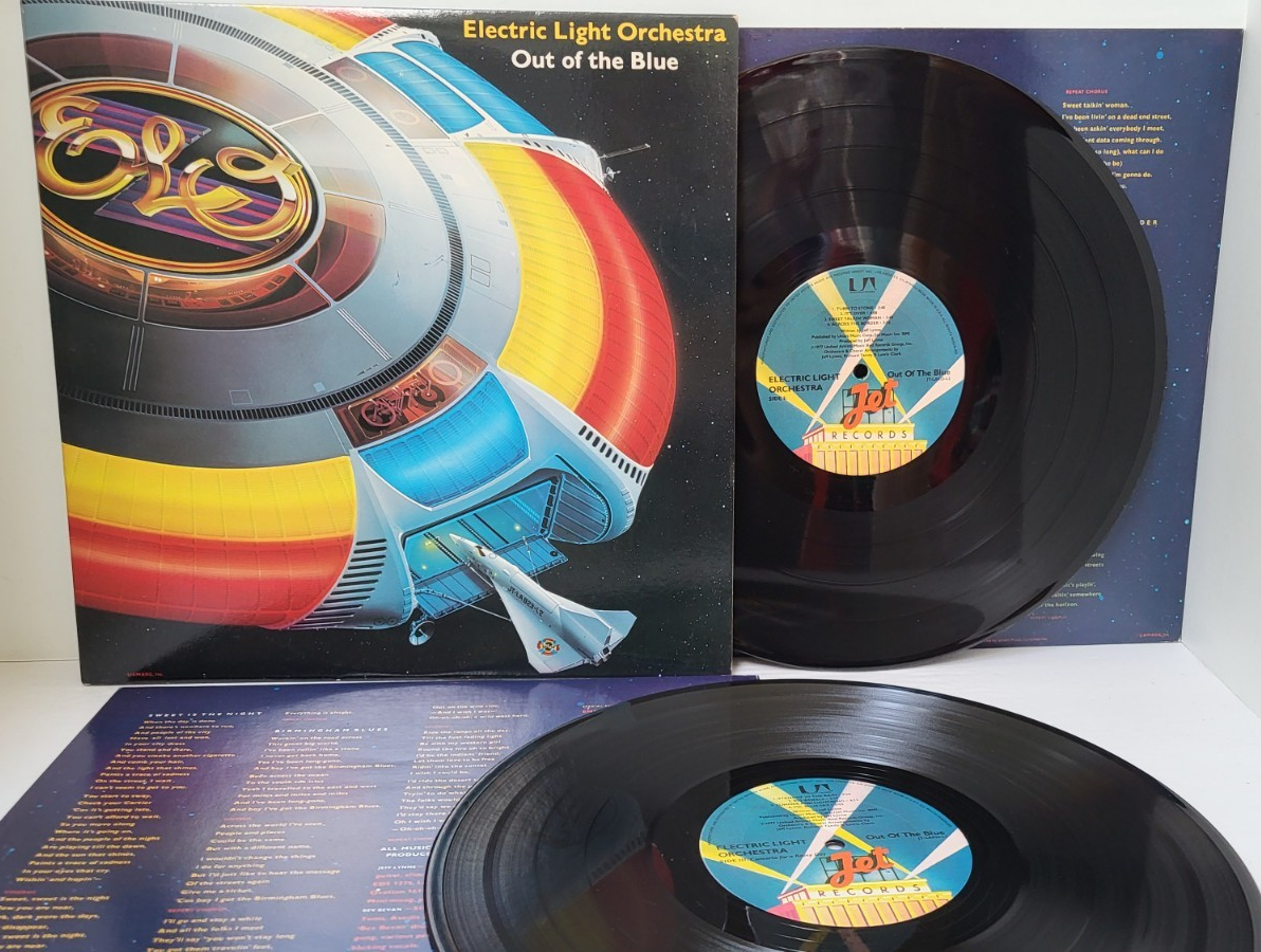 ELO ELECTRIC LIGHT ORCHESTRA Out of the Blue 1977 2xLP Jet -Play