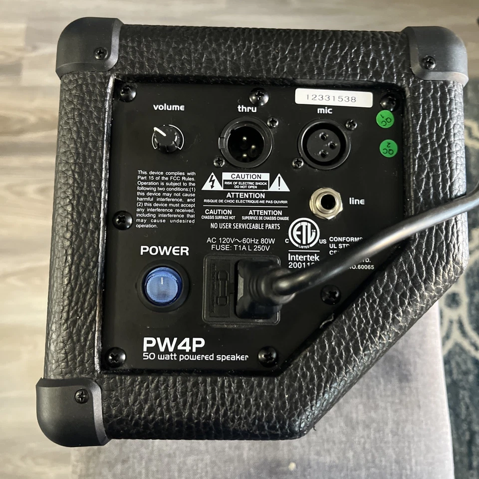 Powerwerks PW4P Powered Monitor Speaker With Manual - Image 4 of 4