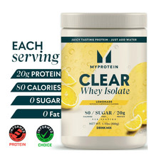 MyProtein Clear Whey Protein Isolate, Lemonade, 1.1 lb, 20 Servings