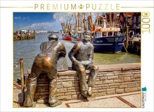 CALVENDO Puzzle Der Hafen Neuharlingersiel 1000 Teile Puzzle quer  1000 Teile L