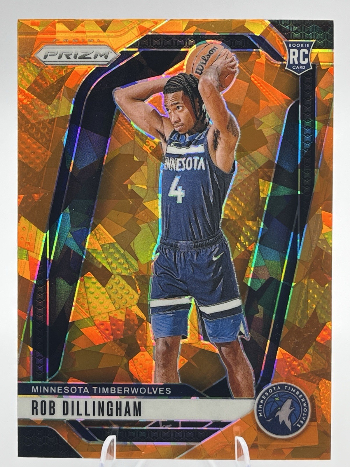 2024-25 Panini Prizm - Robert Dillingham #250 Orange Ice Prizm (RC)