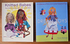 2  Knitting & Crochet Pattern Bks by Claire Garland - KNITTED BABES & DREAM TOYS