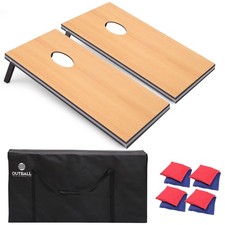 Cornhole Set Corn Holes Outdoor Game Cornhole Boards Regulation Size Bean Bag...