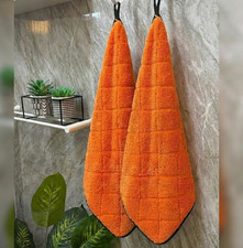 Kitchen Hand Towels Set 40x40cm Kitchen Hanging with Loop Soft Hand Towels