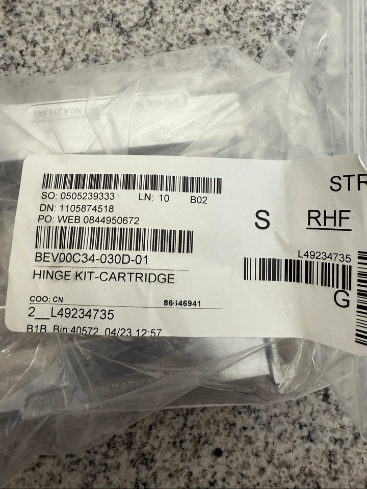 Beverage Air 00C34-030D-01 Hinge Kit-Cartridge OEM Refrigeration Door Hinge Kit - Image 2 of 2