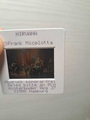 Nirvana Slide Photo 35 Mm UNPLUGGED Kurt Cobain PHOTO