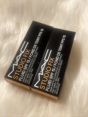 NIB Mac Studio Fix Fluid SPF 15/24 Hr Matte Foundation+Oil Control-NC30-1oz/30ml