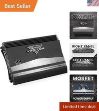 4-Channel High Power MOSFET Amplifier - Slim 2000 Watt Bridgeable Mono Stereo...