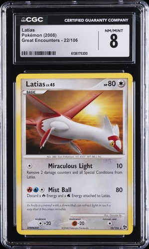 Latias graded CGC 8 for sale on eBay