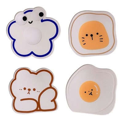 Irregular Acrylic Coasters Heat Resistant Nonslip Cup Pad For Home Office Use