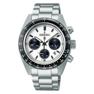 Seiko Prospex SBDL085 Speedtimer Solar Chronograph White Panda Dial New Japan