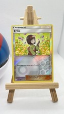 Pokemon Card Sun & Moon Cosmic Eclipse TCG Erika 191/236 Reverse Holo LP 