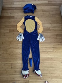 Sonic The Hedgehog Child Halloween Costume Sz Large 10-12 New Yoke City