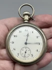 Antique Elgin Pocket Watch Open Face Sub Seconds Not Working For Repair As Is