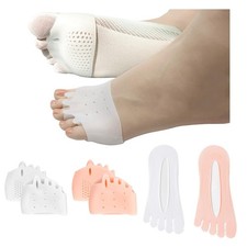 Hyggear Silicone Toe Separators with 2 Pairs Toe Socks for Women, Toe Straigh...