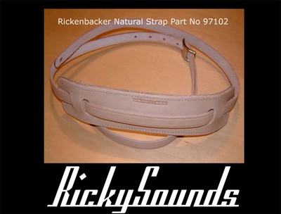 Rickenbacker Gitarrengurt - Natural - Brand Neu Mit Passenden Straplocks