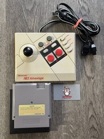 Original Nintendo NES System Advantage Controller NES-026 + Dungeon Magic Tested