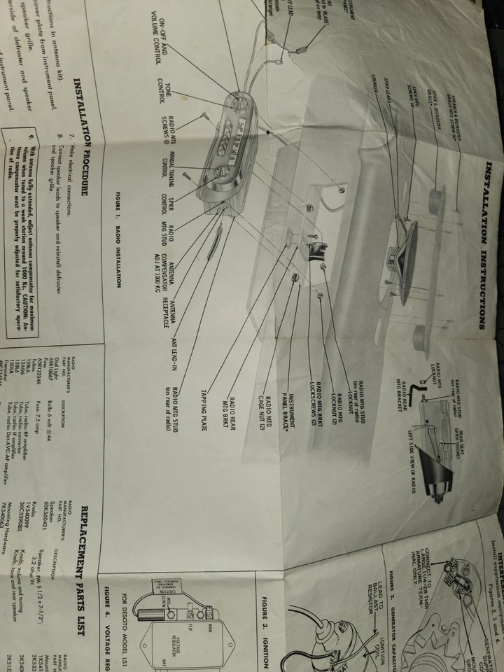 1958 Rádio DeSoto 853 Manual Original - Imagem 2 de 2