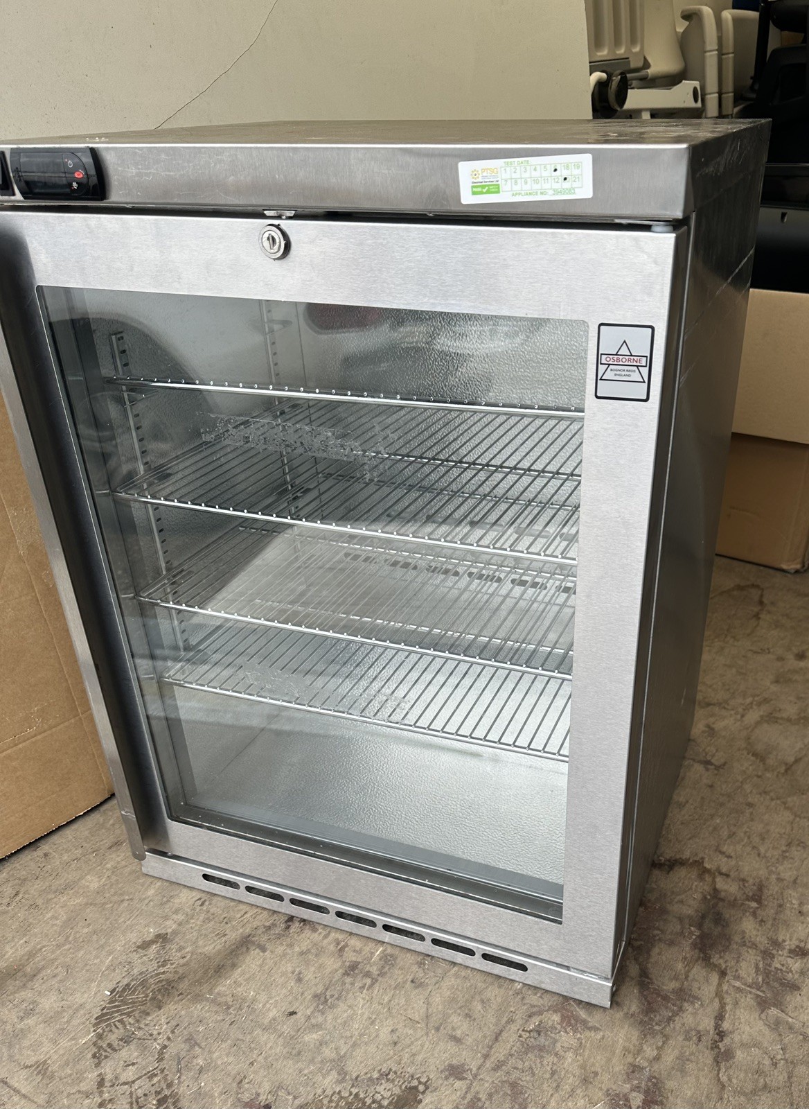 Single Glass Display Door Bottle Fridge Commercial Chiller 