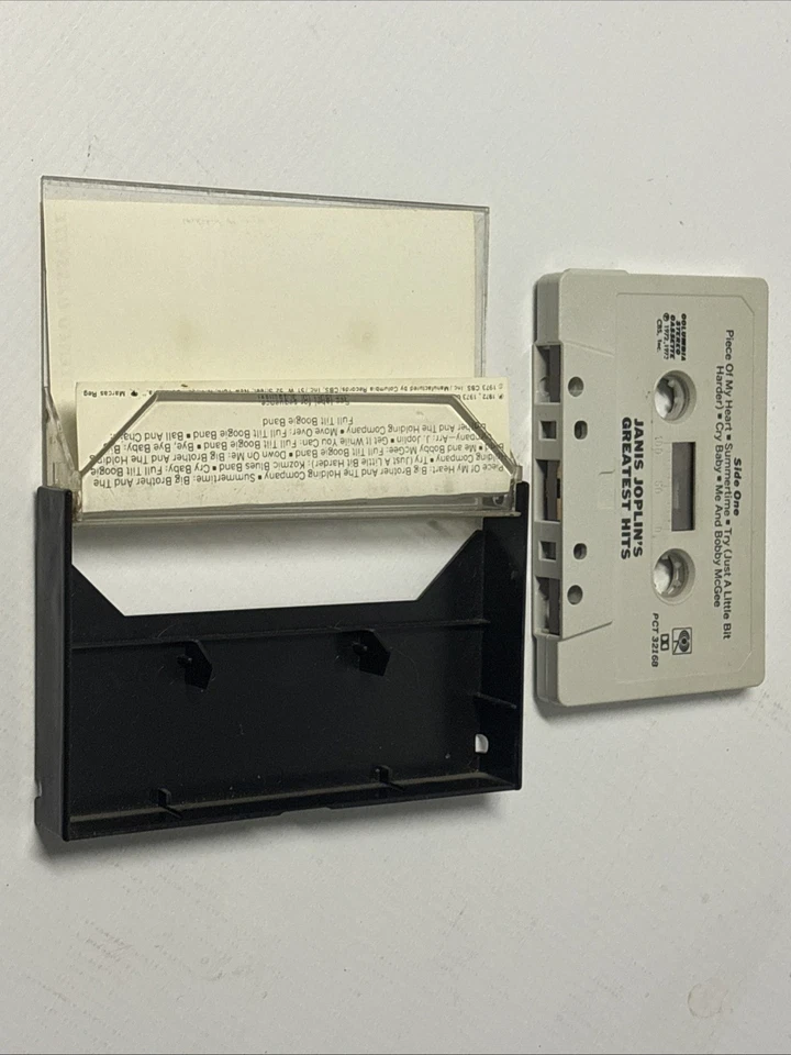 Janis Joplin Greatest Hits 1972 Cassette Tape Columbia PCT 32168 VTG G+ Foto 3 de 4