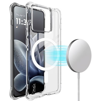 IMAK For Motorola Edge 70, Shockproof Clear Soft TPU Wireless Charge Case Cover
