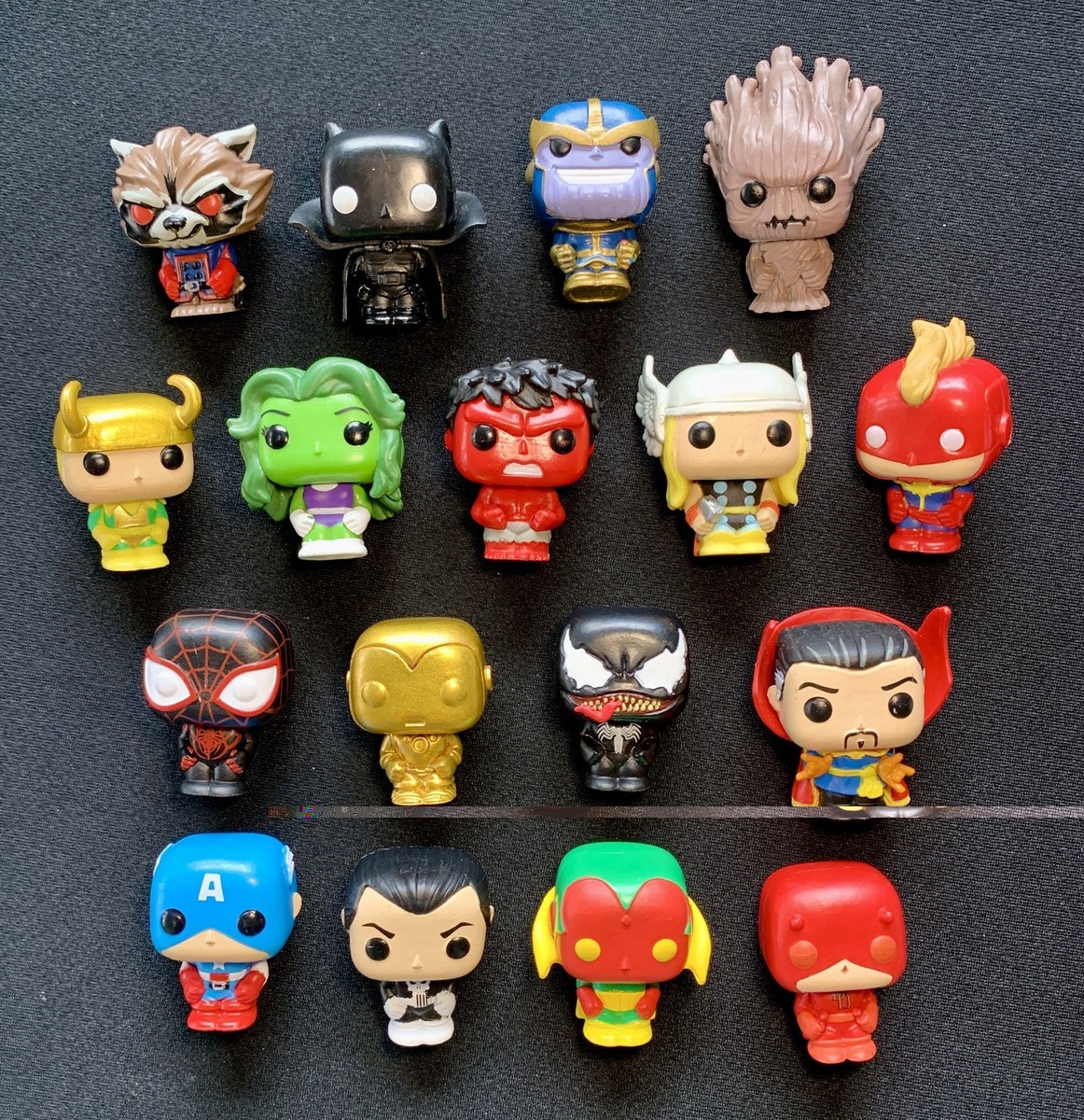 Funko Pop! Marvel Superheroes Lot of 17 Mini Figures - Rare Gold