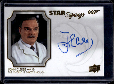 John Cleese Auto 2020 James Bond Villains & Henchmen Star Signings Q Autogramm