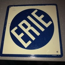 Erie Rail Line Metal Sign 3