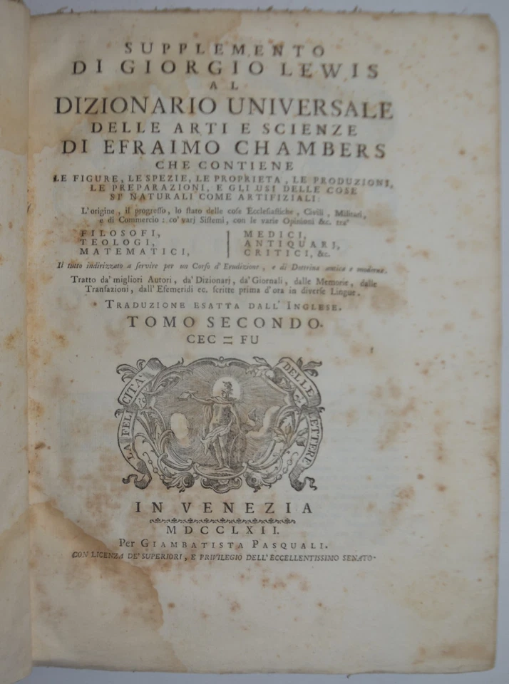 BOTANICA - fig. 1762 - Chambers - dizionario - Lewis - 15 TAVOLE - Immagine 2 di 4