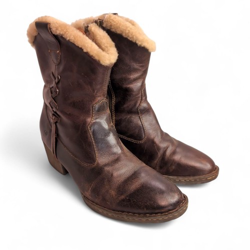 Stivali donna in pelle foderati in shearling Born taglia 8 / EU 39 - Foto 7 di 24