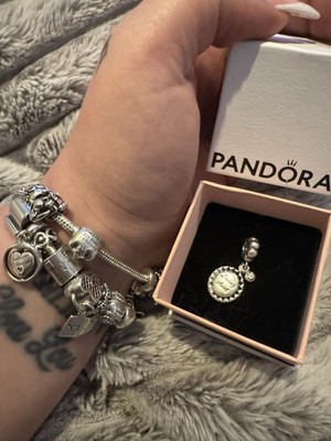 Pandora Liebevolle Tante Silber Dangle Spiegel wie Charm S925 ALE