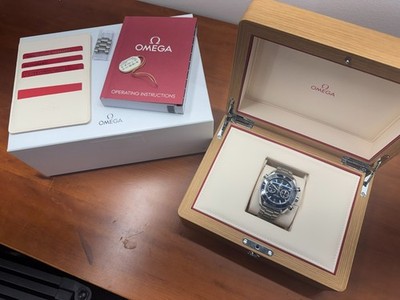 Omega Planet Ocean Chronograph Blue Steel Bracelet 215.30.46.51.03.001 Watch