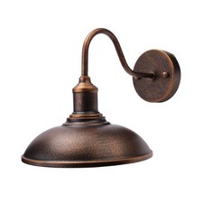 LED Gooseneck Barn Light Outdoor Wall Lamp Front Porch Farmhouse Fixture 8721