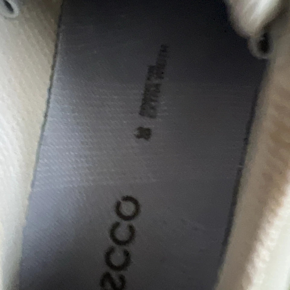 Zapatos de golf Ecco talla 39 8 8,5 extra anchos biom híbridos de cuero blanco Foto 3 de 4